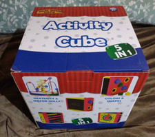 Real Wood Toys Activity Cube 5 in 1 Ages 2 unopened box