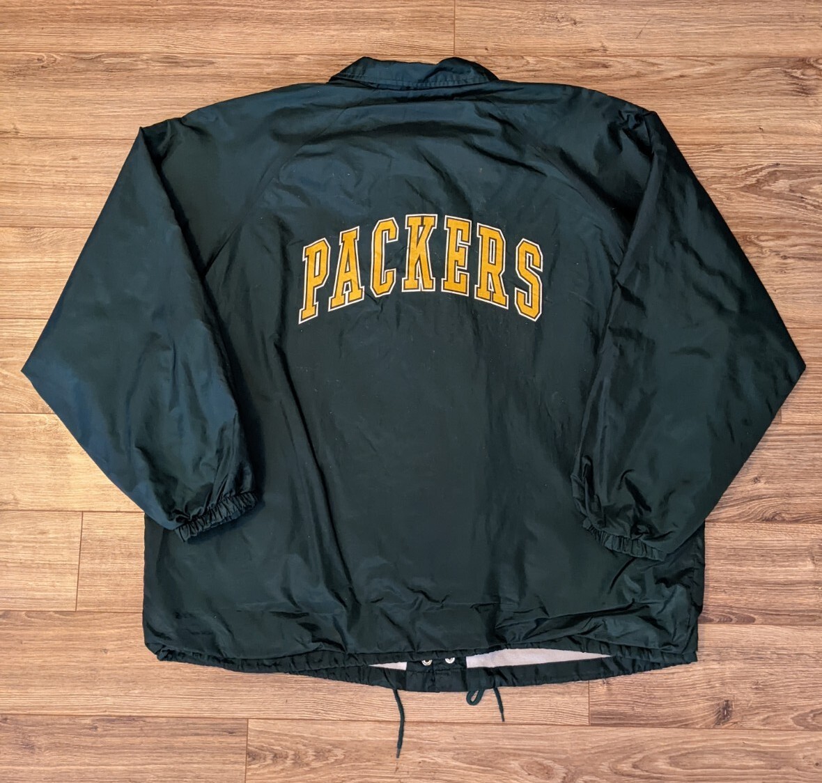 VTG Logo 7 Game Day Green Bay Packers Windbreaker Coaches Jacket