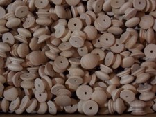 Small 18mm Beech Knobs Drilled 3mm hole Hardwood ¾" "CHOOSE QUANTITY"  A18BVKD