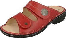 Finn Comfort  Sansibar schwarz blau rot wechselbare Einlage Pantolette Klett NEU