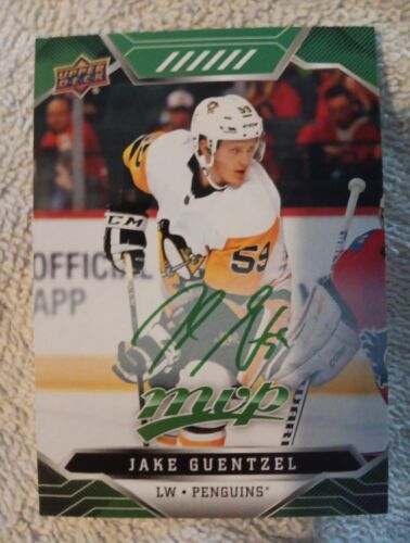 2019-20 Upper Deck MVP Jake Guentzel . Signed Person In Tampa 100% Authentic !!! - Picture 1 of 6
