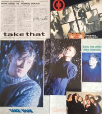 TAKE THAT ROBBIE WILLIAMS MARK OWEN Back for Good 1995 CLIPPING JAPAN IR 6J 6P