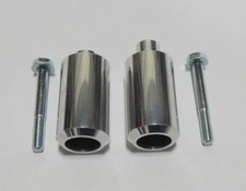 POLISHED SV650 Suzuki Frame Sliders 99 00 01 02 NO CUT Made in the USA