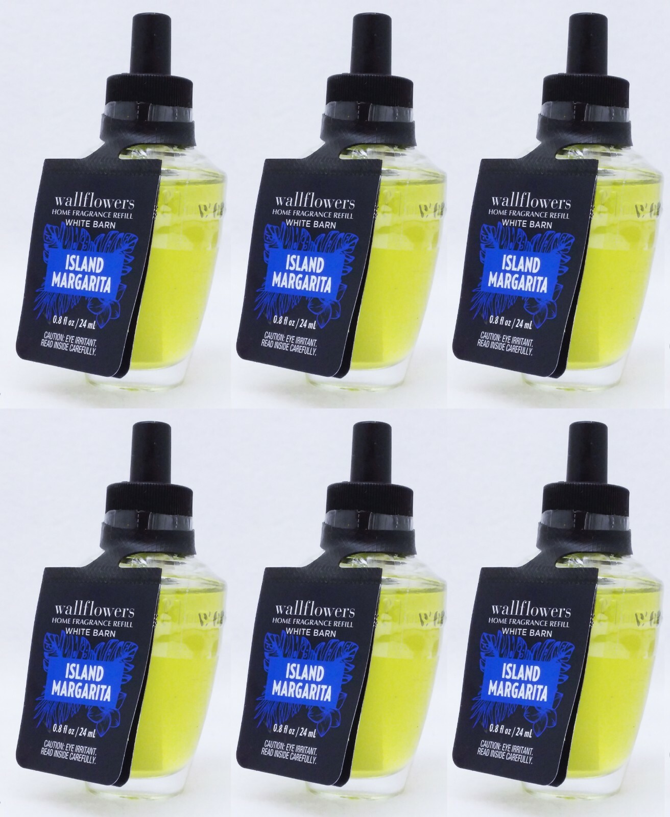 6 Bath & Body Works ISLAND MARGARITA Wallflowers Scented Oil Bulb