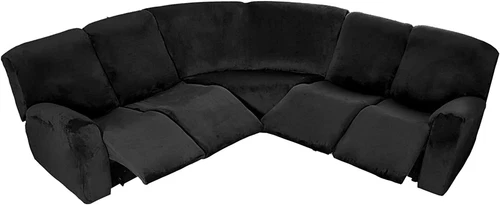 Anbausofabezug 5-Sitzer Ecksofa Couch Schonbezug Stretch Möbelbezug - Bild 18 von 134