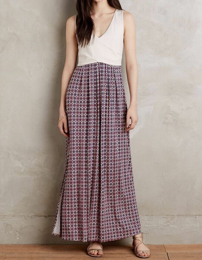 maxi dress puffed sleeves Theia Dominique Puff Sleeve Gown - Odyssey Greu