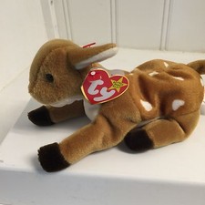 ORIGINAL TY BEANIE BABY ~WHISPER the DEER 1997  RT NWT tag errors 