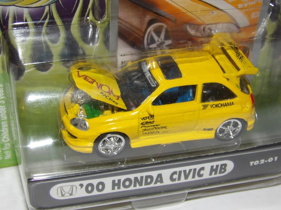 Funline Muscle Machines 00 Honda Civic HB yellow - Image 3 of 4