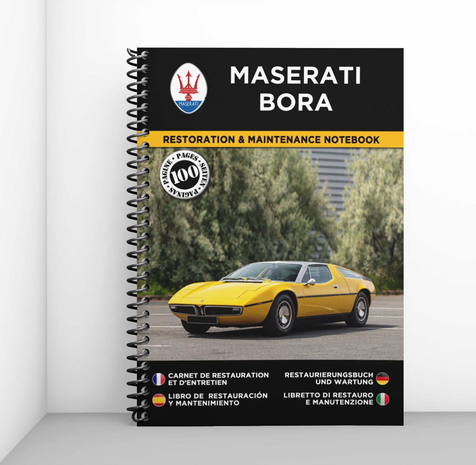 Maserati Bora album de préservation du patrimoine automobile à transmettre de génération en génération