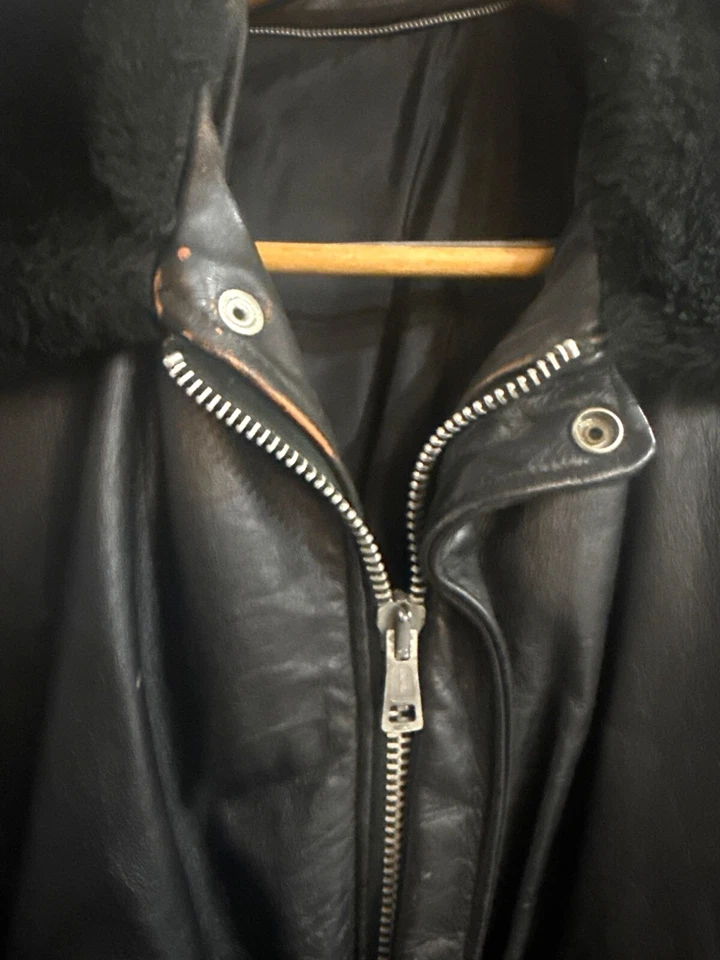 1987 David Bowie Glass Spider Leather Tour Jacket Size XL Bomber coat - Image 3 of 4