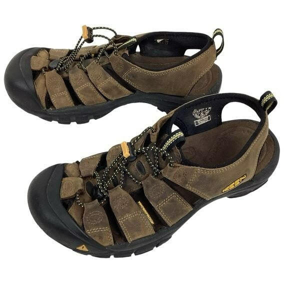 Keen Newport sandalo uomo 7 5 H2 pelle sandali impermeabili marrone