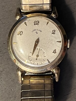Vintage Lord Elgin 14K Gold Filled 21J Adjusted Men's Watch Works