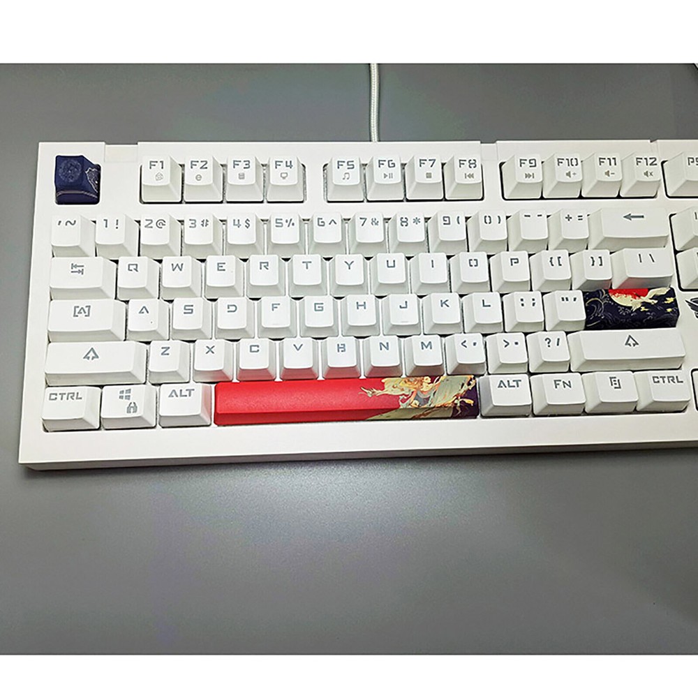 Custom PBT Mechanical Keycaps with Cross Axis Space ESC Enter for Personalization