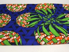 1 Yard African Veritable Wax Block Prints Hitarget 90317 Cotton Fabric 42" Wide