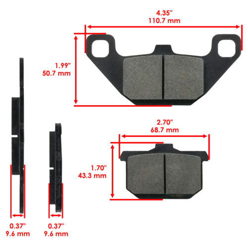 Front & Rear Brake Pads for Kawasaki ZX750 Gpz 750 Turbo Series 1983 1984 1985 - Picture 2 of 7