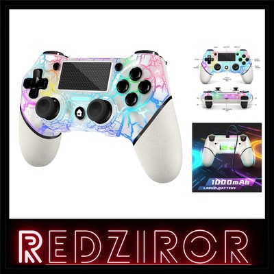 Wireless Gaming Controller für PS4 High-Capacity Akku RGB Licht Custom Design