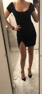 emporio armani black dress