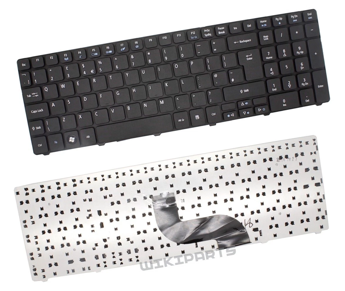 Clavier QWERTY Danois Pour Acer Aspire 7720G – NSK-AFE0D – Noir – Neuf Ouvert