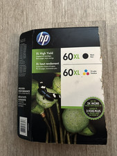 HP 60XL Black  Tri Color Ink Cartridges 2-Pack Combo Genuine Exp 2017