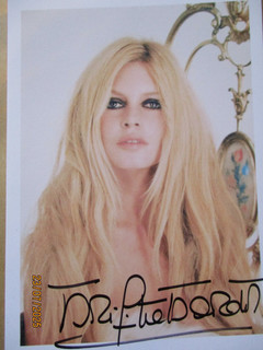 Original Autogramm Brigitte Bardot