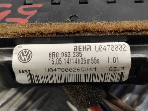 6R0963235 RESISTANCE À LA CHAUFFE / U0478002 / 1086695 POUR VOLKSWAGEN POLO 6R1 - Photo 6/10