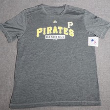 New Pittsburgh Pirates Majestic Evolution Tee Coolbase Short Sleeve Large
