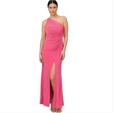 NEW WITH TAGS, Adrianna Papell Women's ONE Shoulder Jersey Gown, Size 16 US