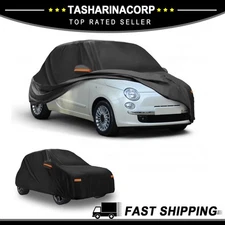 Car Cover Waterproof All Weather  for Fiat 500 2007-2022 Aluminum Film