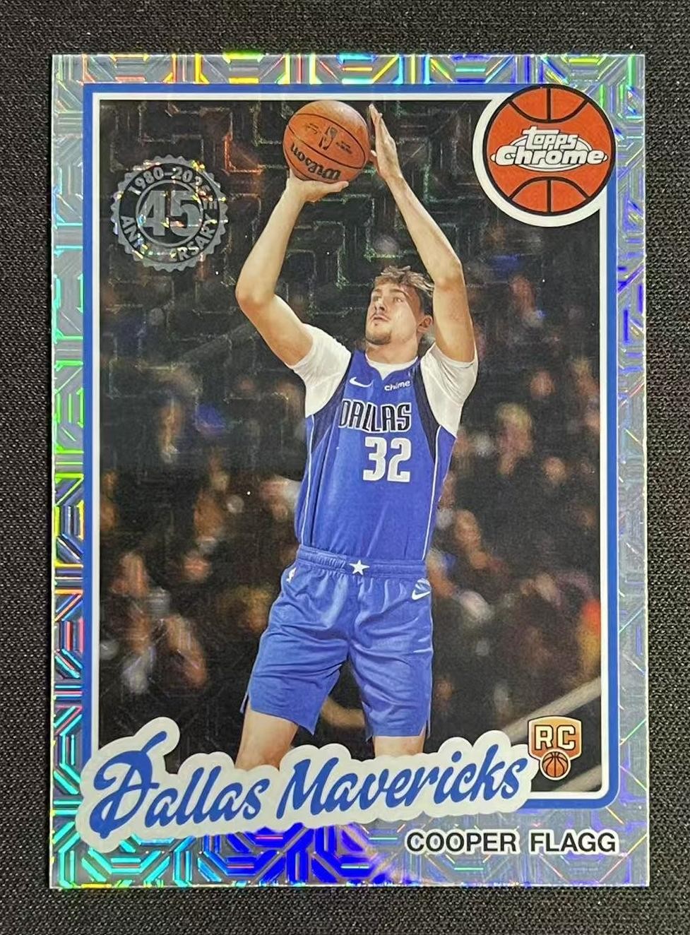 2025-26 Topps Flagship Cooper Flagg 1980-81 Topps Chrome Basketball Mojo RC -D1