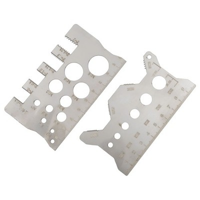 2PCS User Friendly Screw Thread Pitch Gauge Ruler for Accurate Results