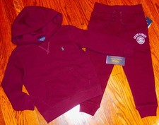 POLO RALPH LAUREN AUTHENTIC TODDLERS BOYS BRAND NEW ORIGINAL 2Pc SET Size 4, NWT