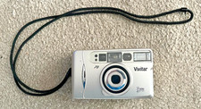 Vivitar PZ3090 Date-A-Print 35mm Camera with Custom Case, Untested