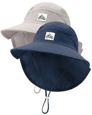 Kids Sun Hat with Neck Flap, UPF 50 , Quick Dry Beach Hat for Baby Boys Girls...
