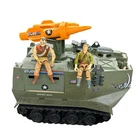 Vintage 1988 GI Joe Warthog Vehicle W Sgt Slaughter & Duke - Great Shape