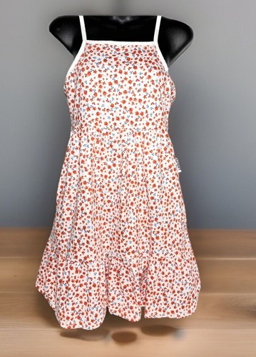Girls Cami Tank Dress Old Navy Floral SunDress Slash Pockets Large Multi Color