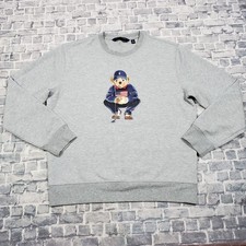 Polo Golf Ralph Lauren Polo Bear Large Sweater Pullover Sweatshirt Flag USA