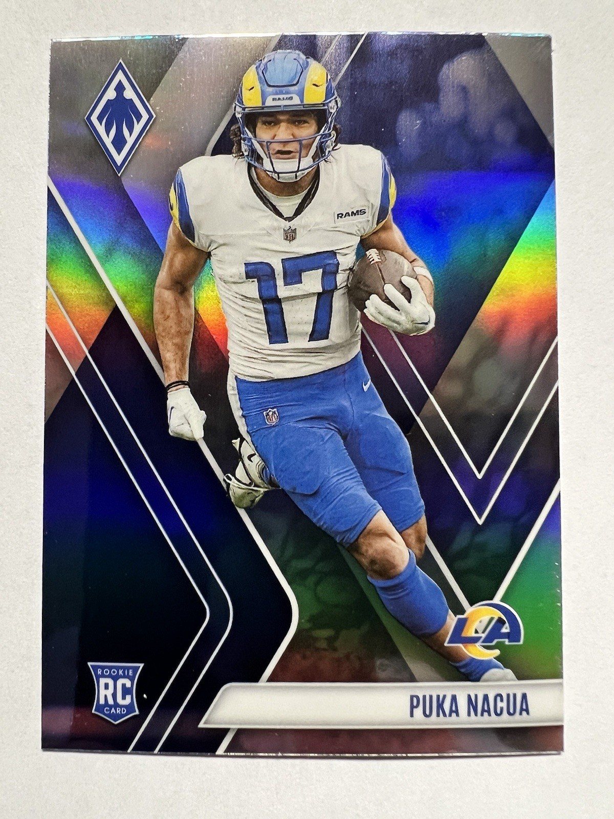 2023 Panini Phoenix Puka Nacua #200 Silver Prizm RC Rookie Rams