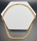 Vintage Gold Tone Flat Link Chain 17.75” Length 26g Very Nice! — photo 6