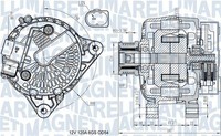 Magneti Marelli Generator 063731545910 FüR Ford
