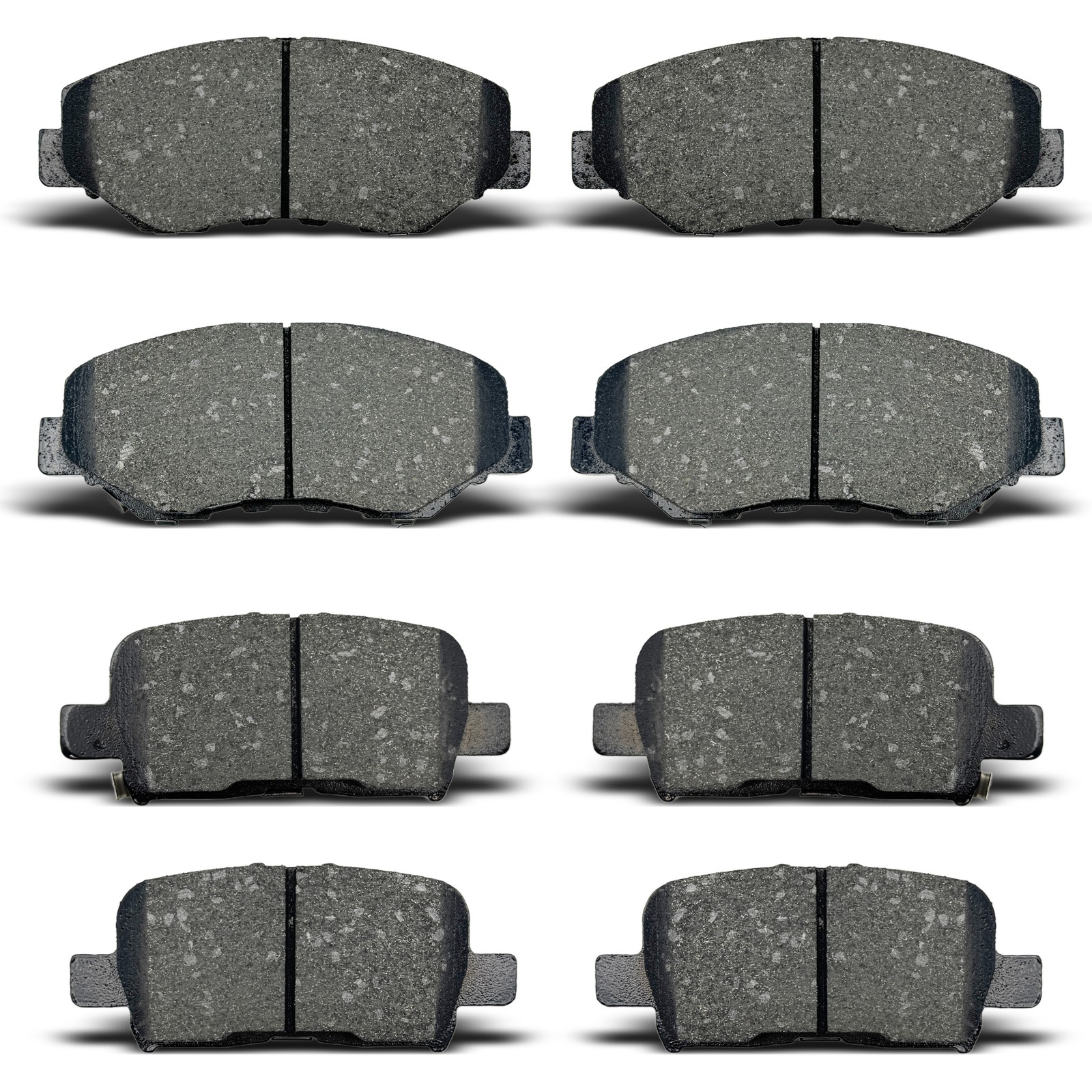 Front & Rear Ceramic Disc Brake Pads Set For 2003 2004 2005-2008 Honda Pilot