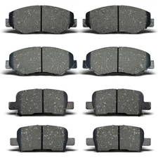 Front & Rear Ceramic Disc Brake Pads Set For 2003 2004 2005-2008 Honda Pilot