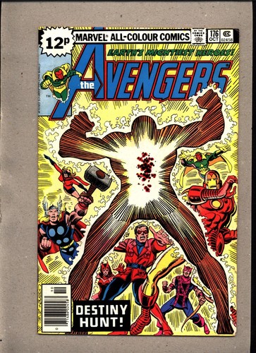 AVENGERS #176_OCTOBER 1978_FINE/VERY FINE_"DESTINY HUNT"_BRONZE AGE MARVEL_UK!
