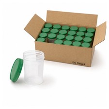 Kaiser Cares Urinbecher 125 ml 50 Stück Probenbecher mit Deckel grün