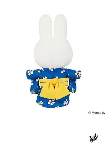 Sekiguchi] Japanesque Miffy Kimono Plush Toy with Floral Pattern