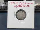 1853 Seated Liberty Half Dime with Arrows
