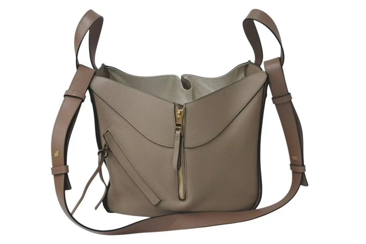 LOEWE Hammock Bag handbag sand soft grain calfskin shoulder