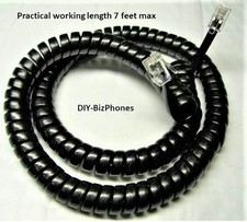 5Pk Black 12Ft Avaya Phone Handset Cord Partner Definity Merlin Legend Classic