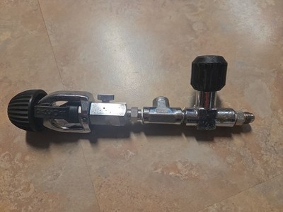 Sherwood High Pressure Yoke with Valve, Bleed-valve, and Guage Port for SCUBA
