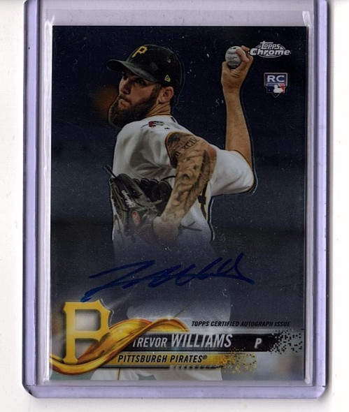 Trevor Williams RC 2018 Topps Chrome RA-TWI Auto