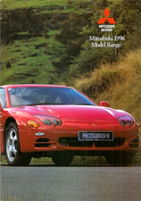 Mitsubishi Range 1996 Uk Market Sales Brochure Colt Carisma Galant 3000gt Shogun